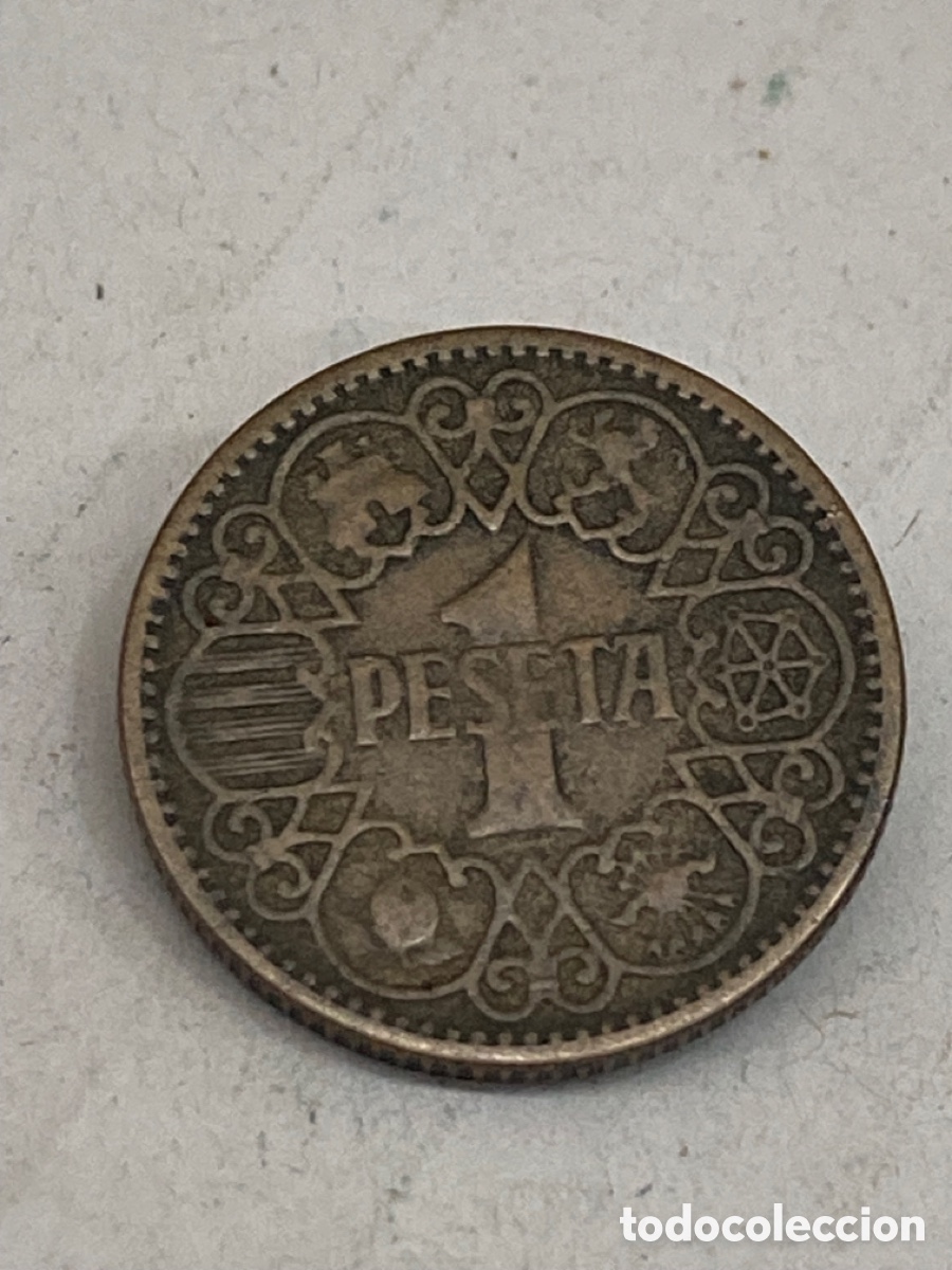 Monedas Franco: Moneda 1 peseta 1944 L27 - Foto 1