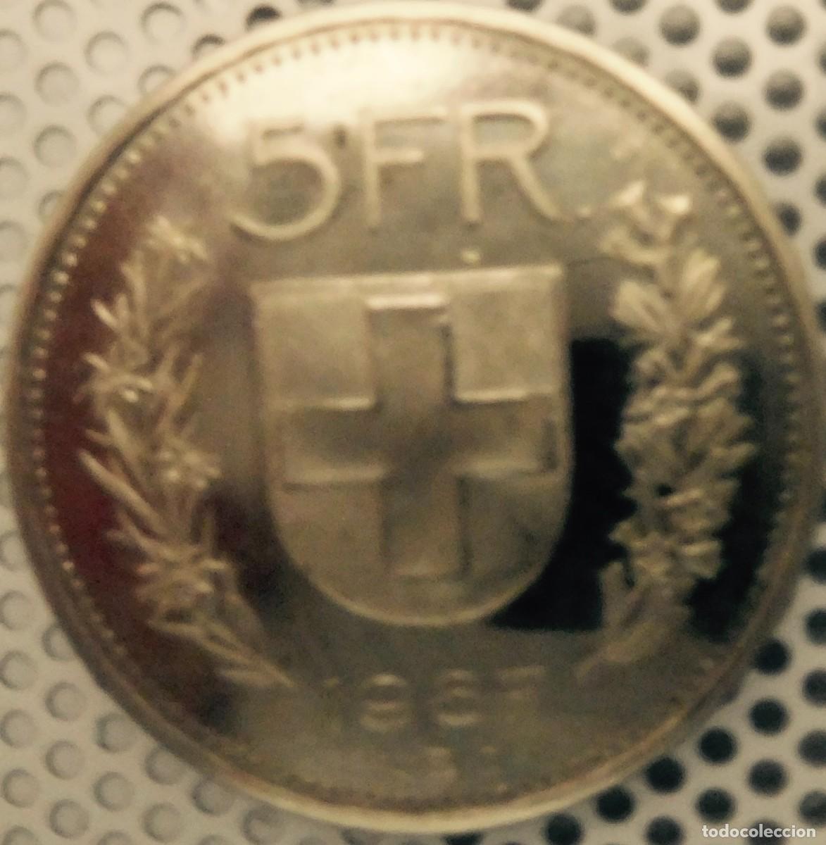 Monedas Franco: Moneda de 5 francos, Suiza, 1987, . - Foto 2