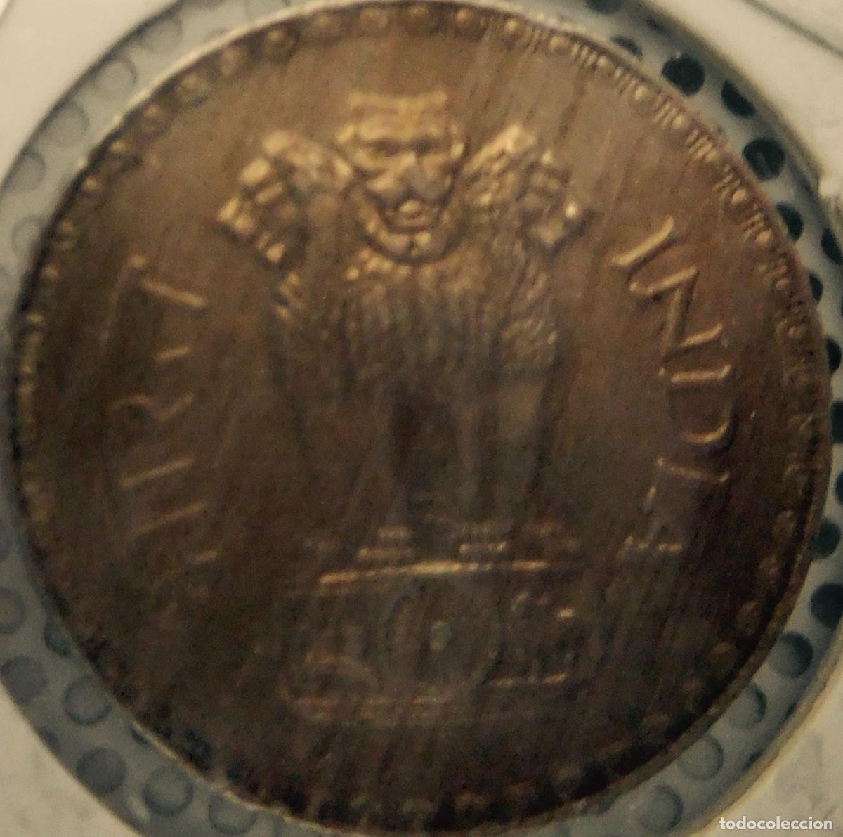 Monedas Franco: India, moneda de 1 rupia 1981 . - Foto 1