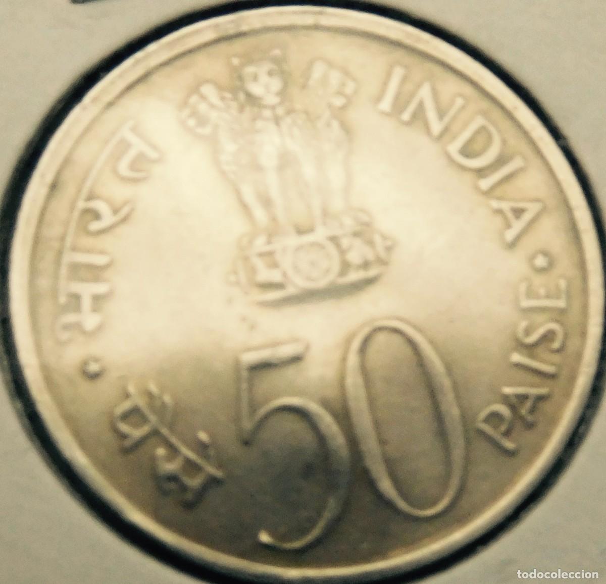 Monedas Franco: India, moneda de 50 paise . - Foto 1