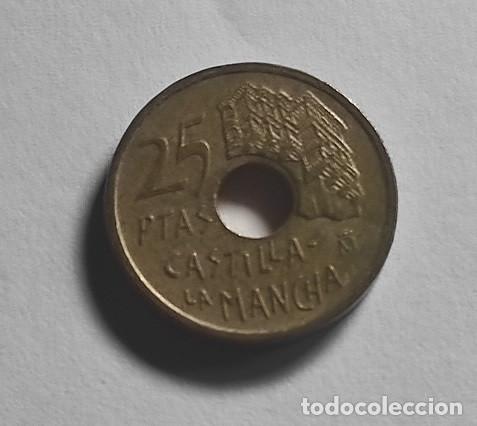 Monedas Franco: 25 pts. Castilla La Mancha 1996 - Foto 2