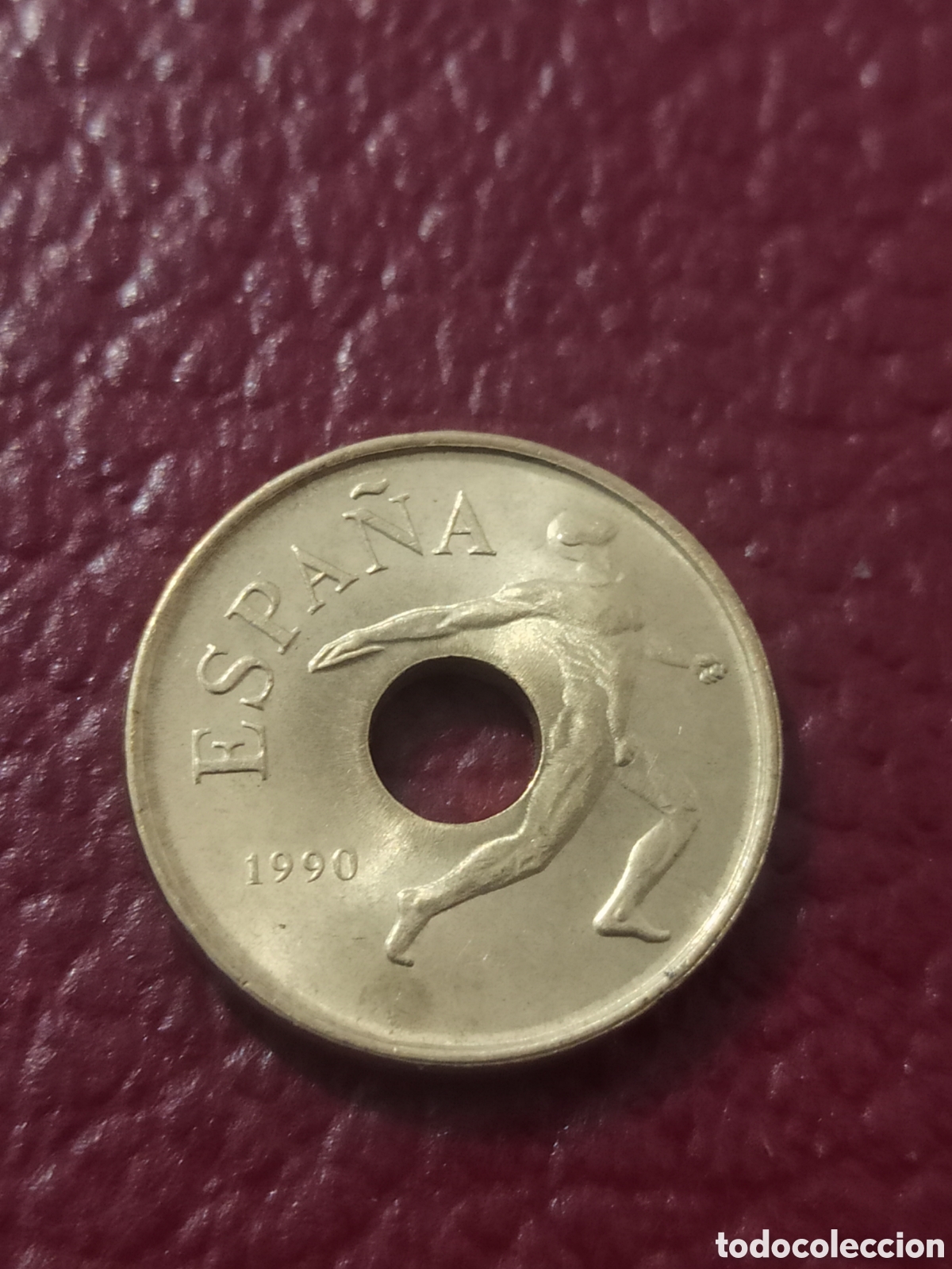 Monedas Franco: Moneda 25 prestas 1990 Olimpiadas 92 - Foto 2