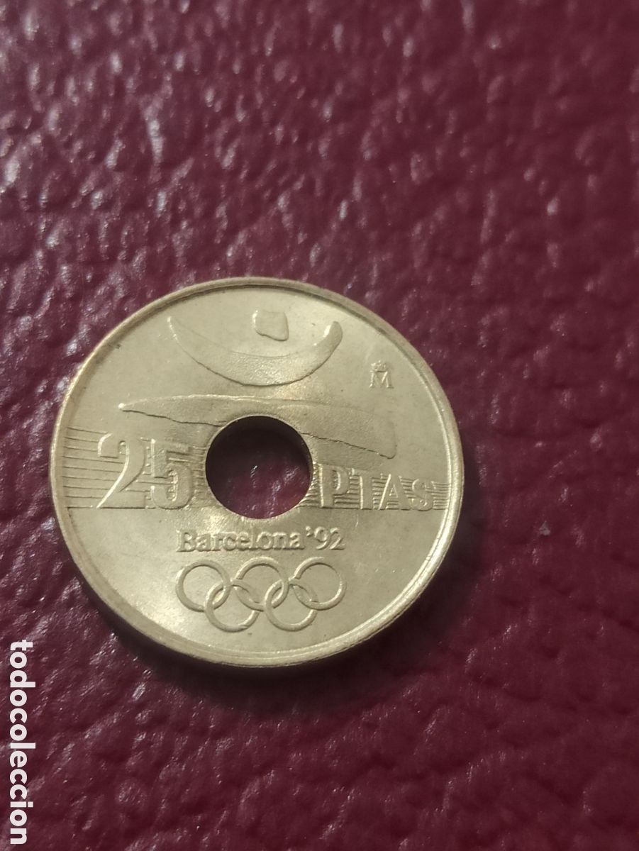 Monedas Franco: Moneda 25 prestas 1990 Olimpiadas 92 - Foto 1