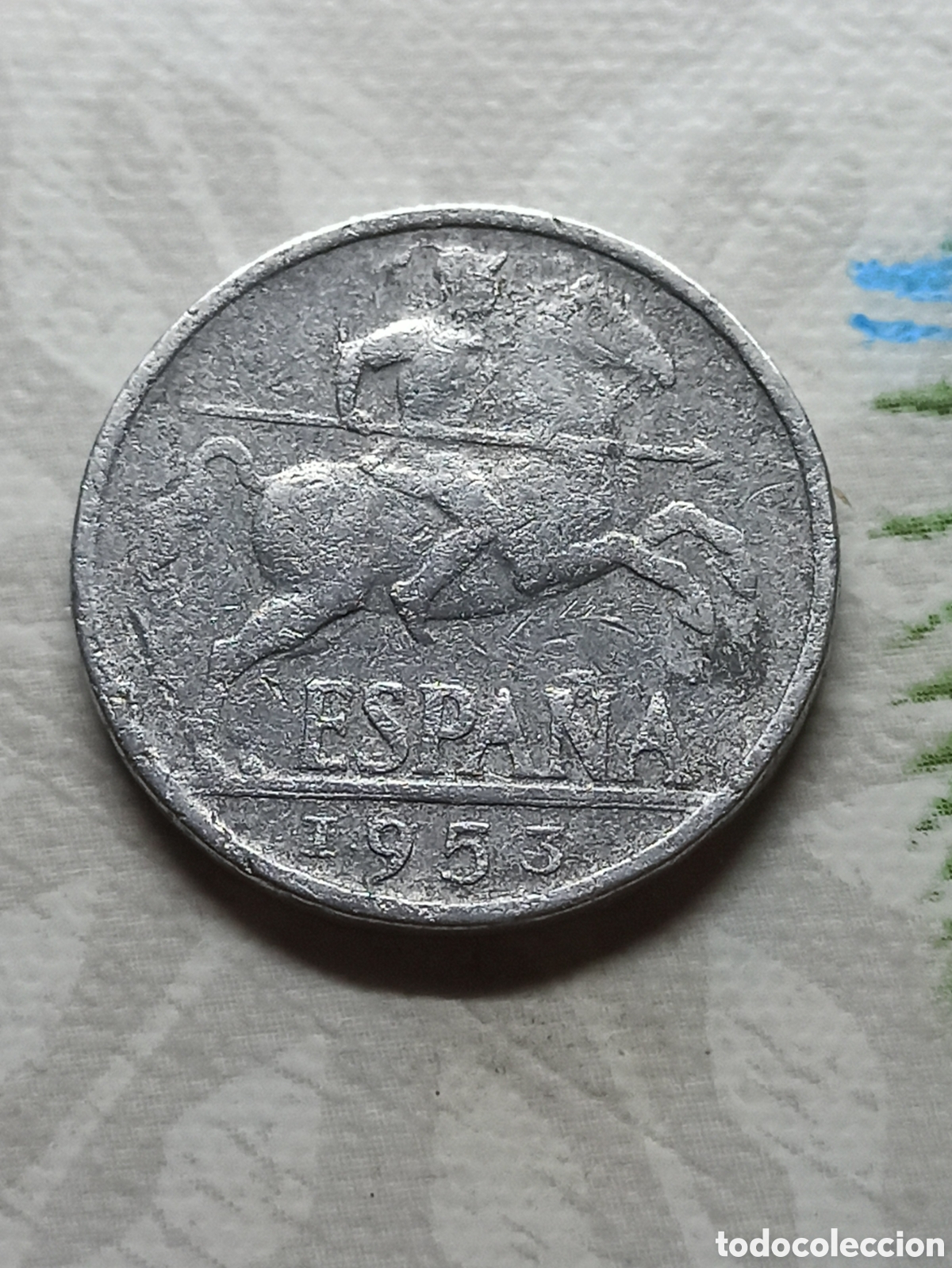 Monedas Franco: Moneda 10 c&eacute;ntimos 1953 aluminio - Foto 1