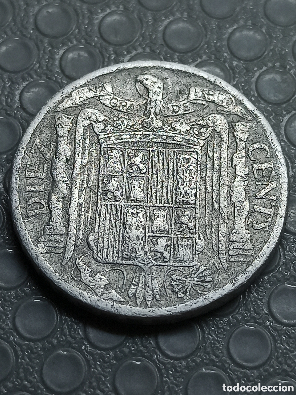 Monedas Franco: Moneda 10 c&eacute;ntimos 1941 aluminio - Foto 2