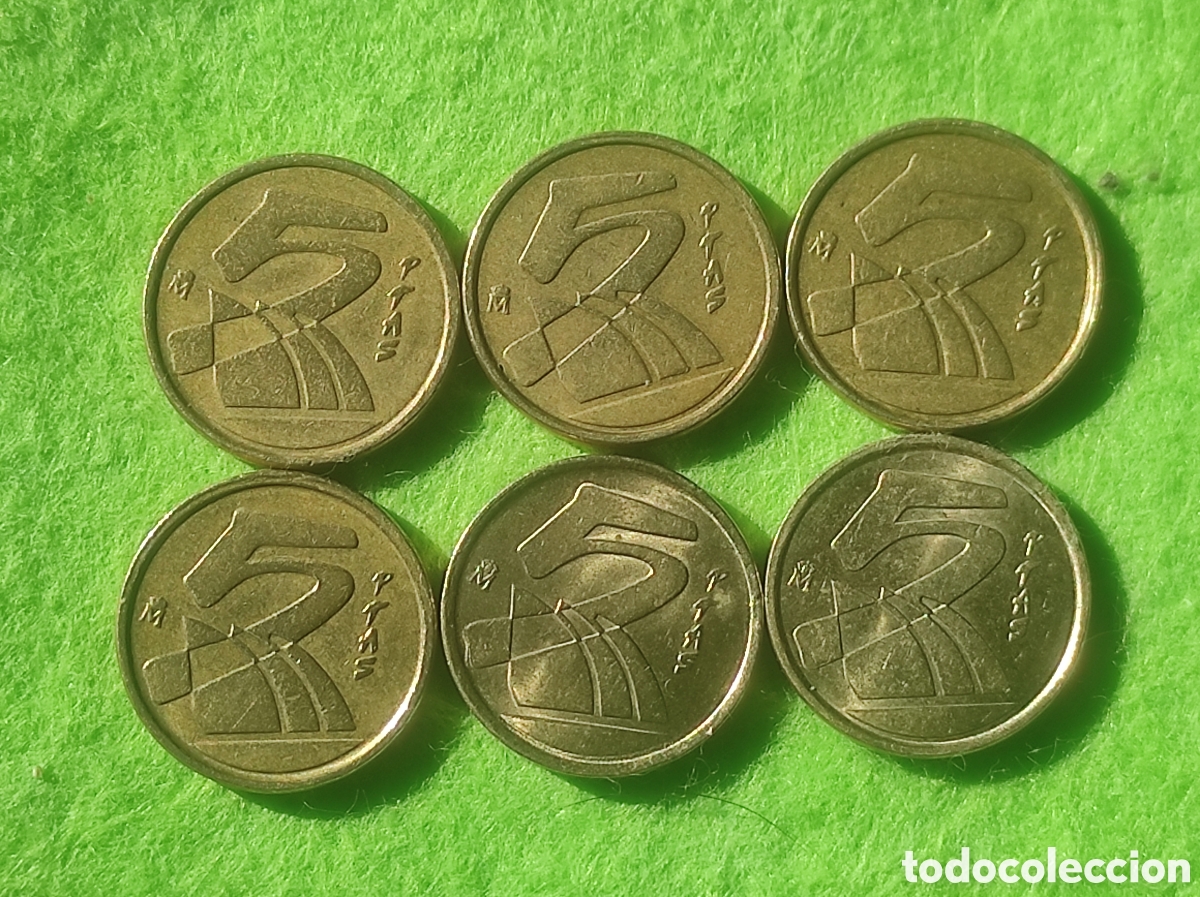 Monedas Franco: Monedas 5 pesetas espa&ntilde;olas - Foto 4