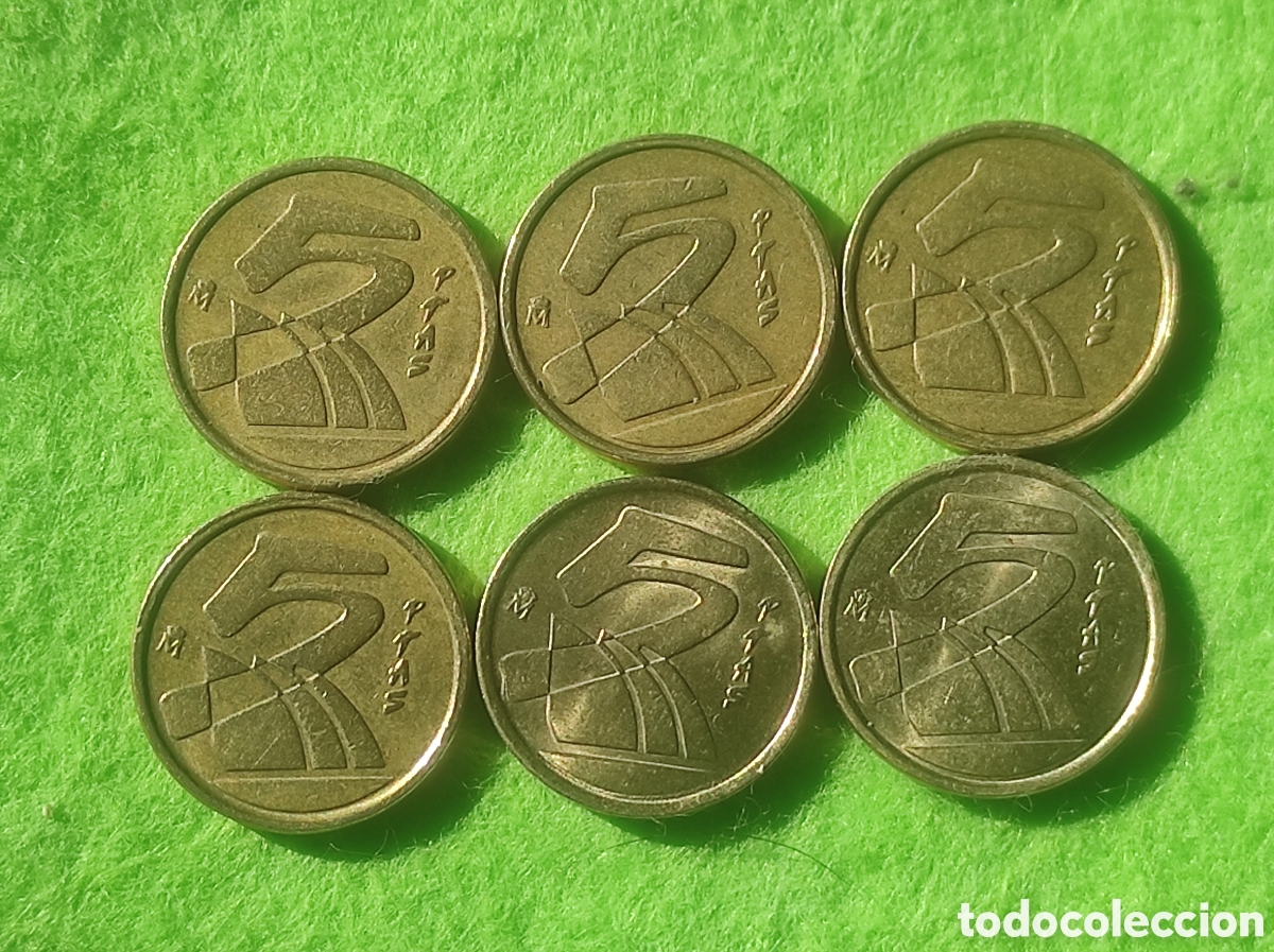 Monedas Franco: Monedas 5 pesetas espa&ntilde;olas - Foto 5