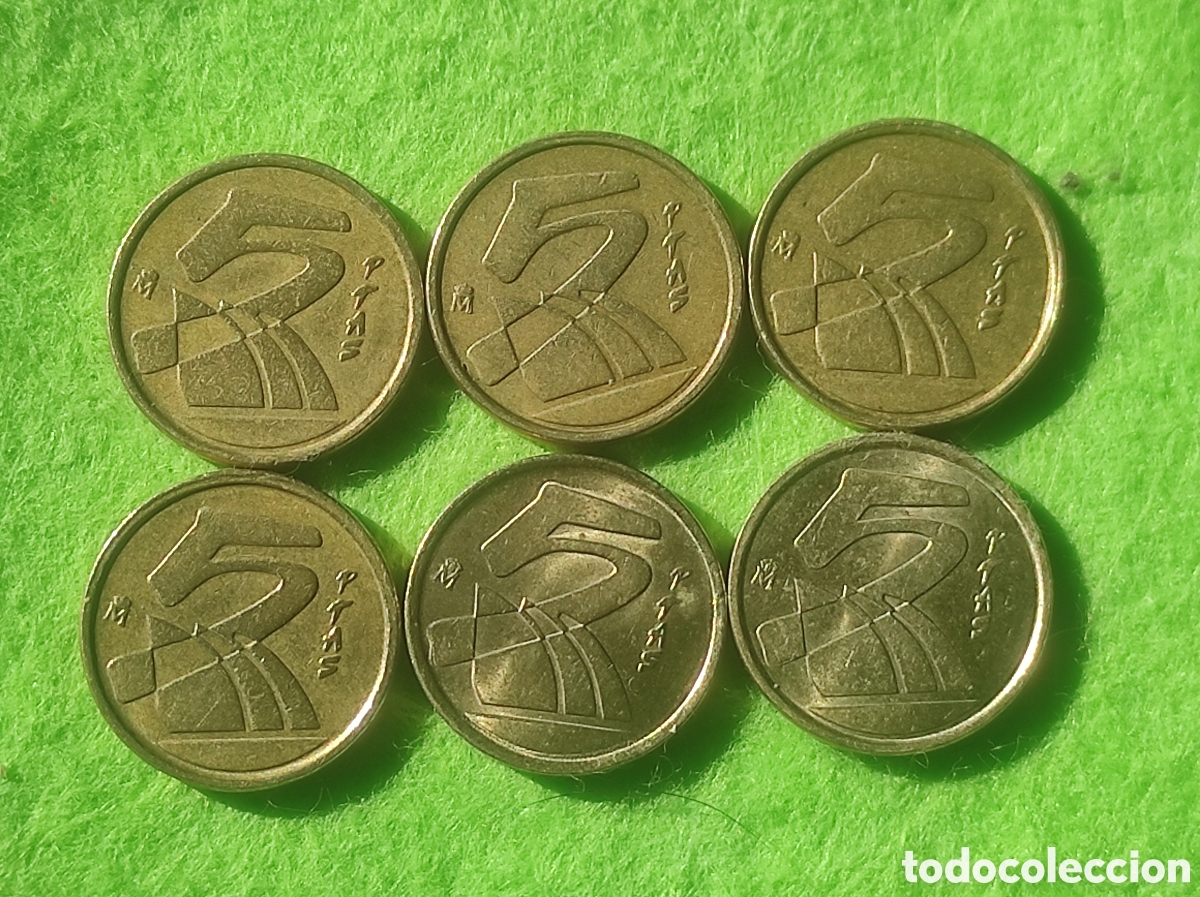 Monedas Franco: Monedas 5 pesetas espa&ntilde;olas - Foto 1