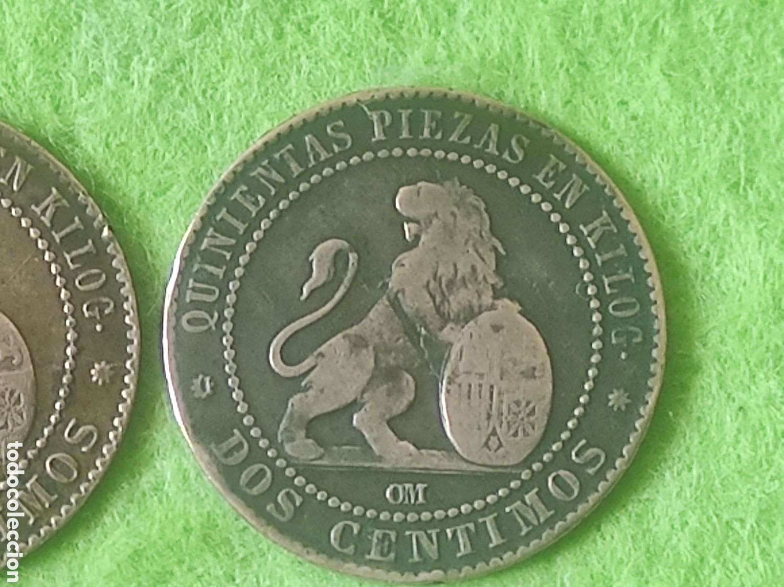 Monedas Franco: Monedas dos gramos 1870 - Foto 5
