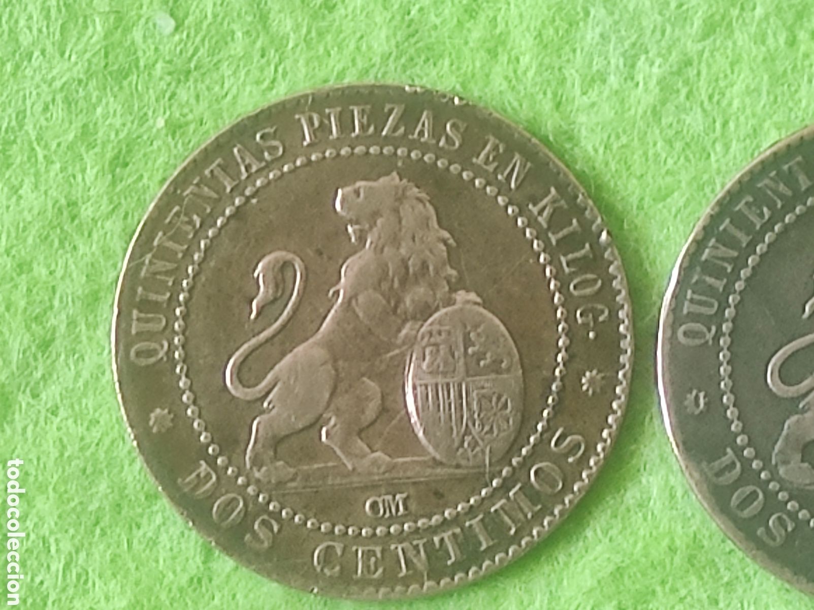Monedas Franco: Monedas dos gramos 1870 - Foto 6