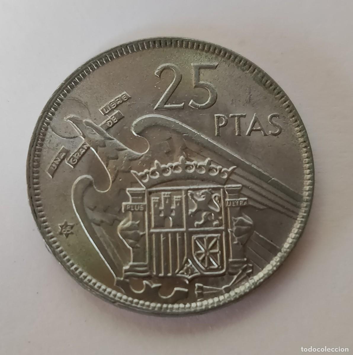 Monedas Franco: Moneda Espa&ntilde;ola - Foto 1