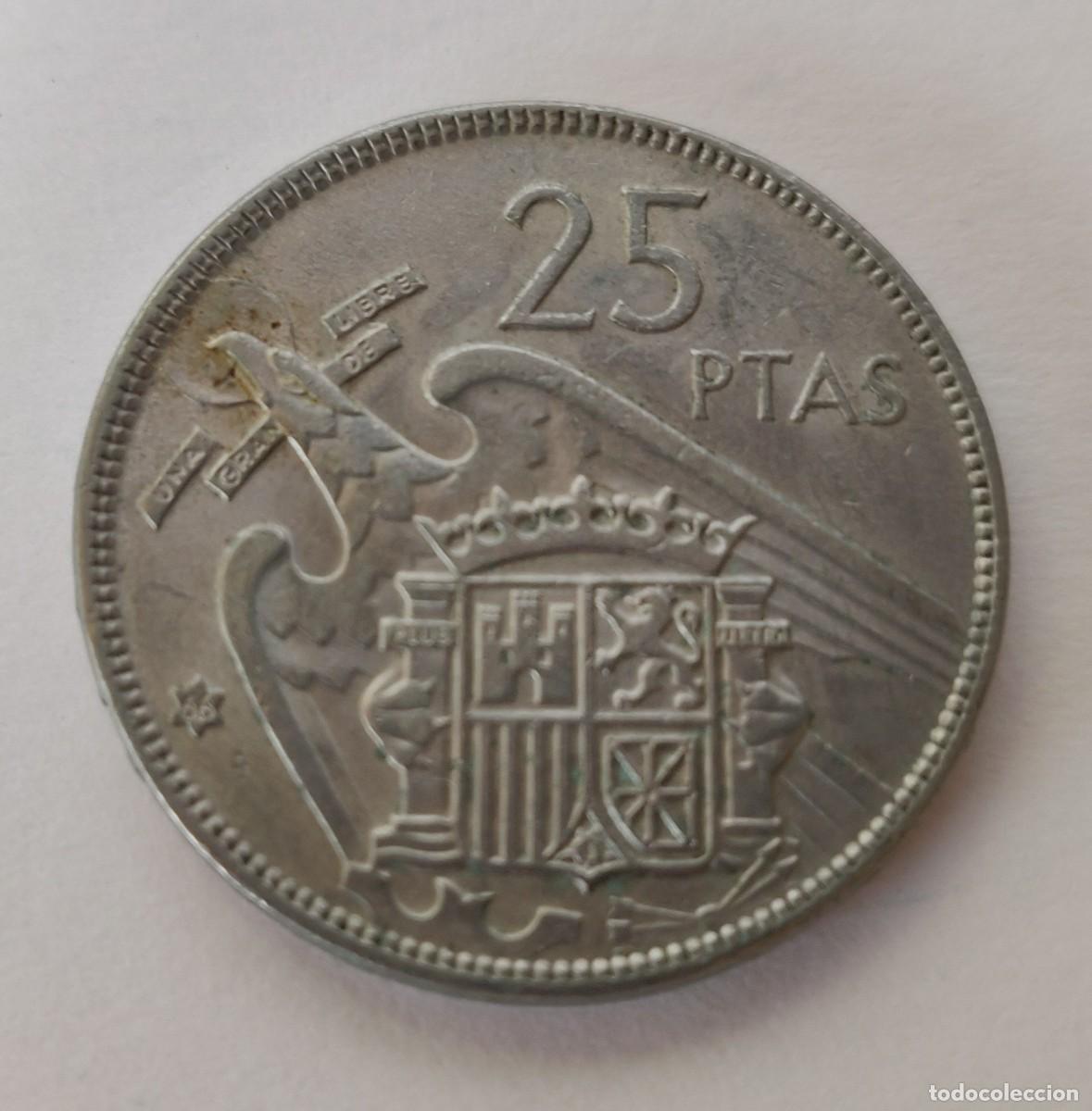 Monedas Franco: Moneda Espa&ntilde;ola - Foto 1