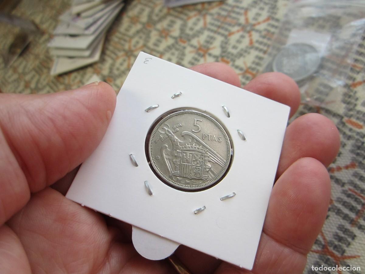 Monedas Franco: MONEDA DE 5 PESETAS DE 1957*65 - Foto 2