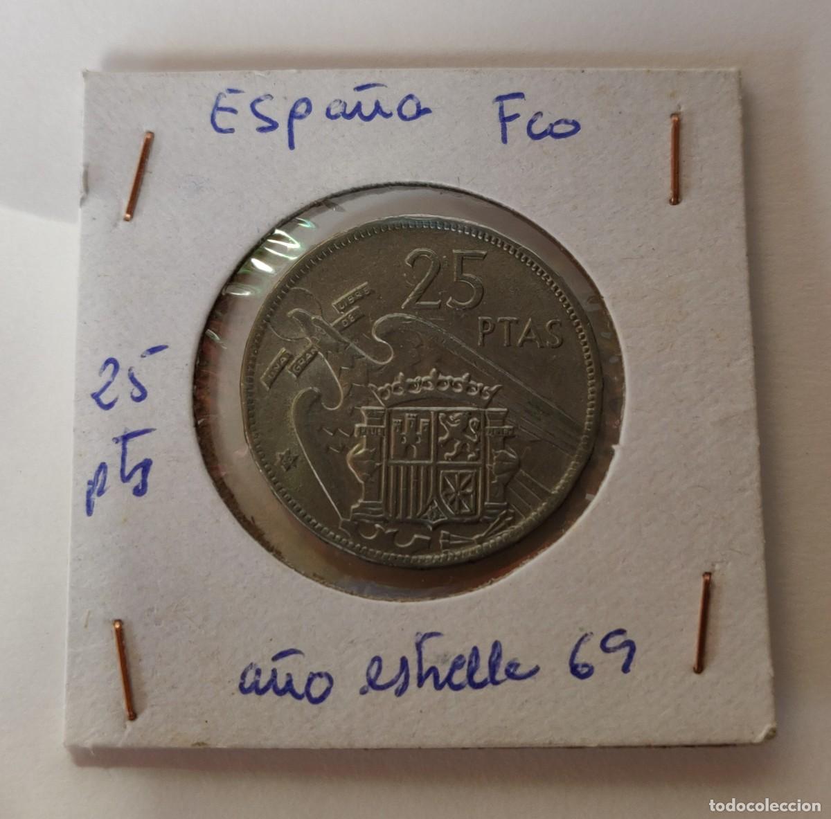 Monedas Franco: Moneda Espa&ntilde;ola - Foto 1