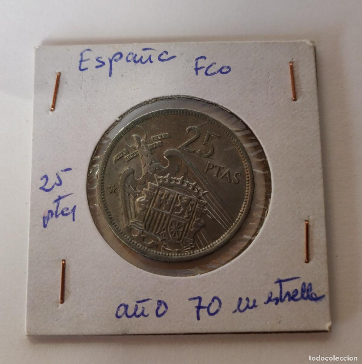 Monedas Franco: Moneda Espa&ntilde;ola - Foto 1