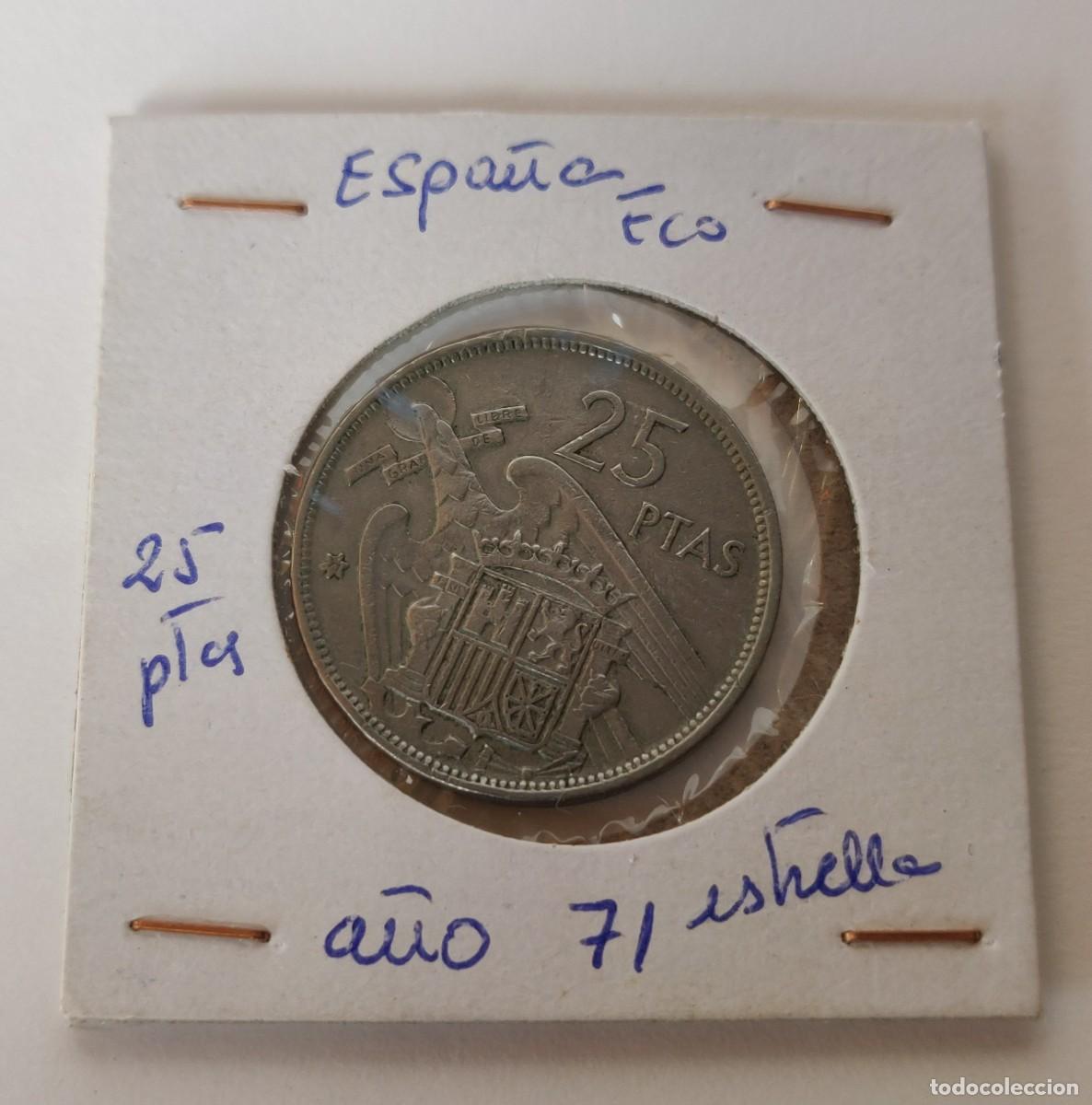 Monedas Franco: Moneda Espa&ntilde;ola - Foto 1