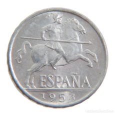 Monedas Franco: 10 CÉNTIMOS 1953. JINETE IBÉRICO.SIN CIRCULAR . ESCASA EN ESTE ESTADO.