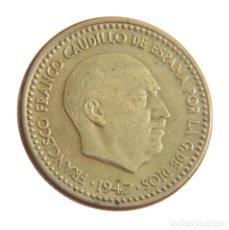 Monedas Franco: 1 PESETA 1947 ESTRELLA 48. MUY BUENA CONSERVACIÓN.