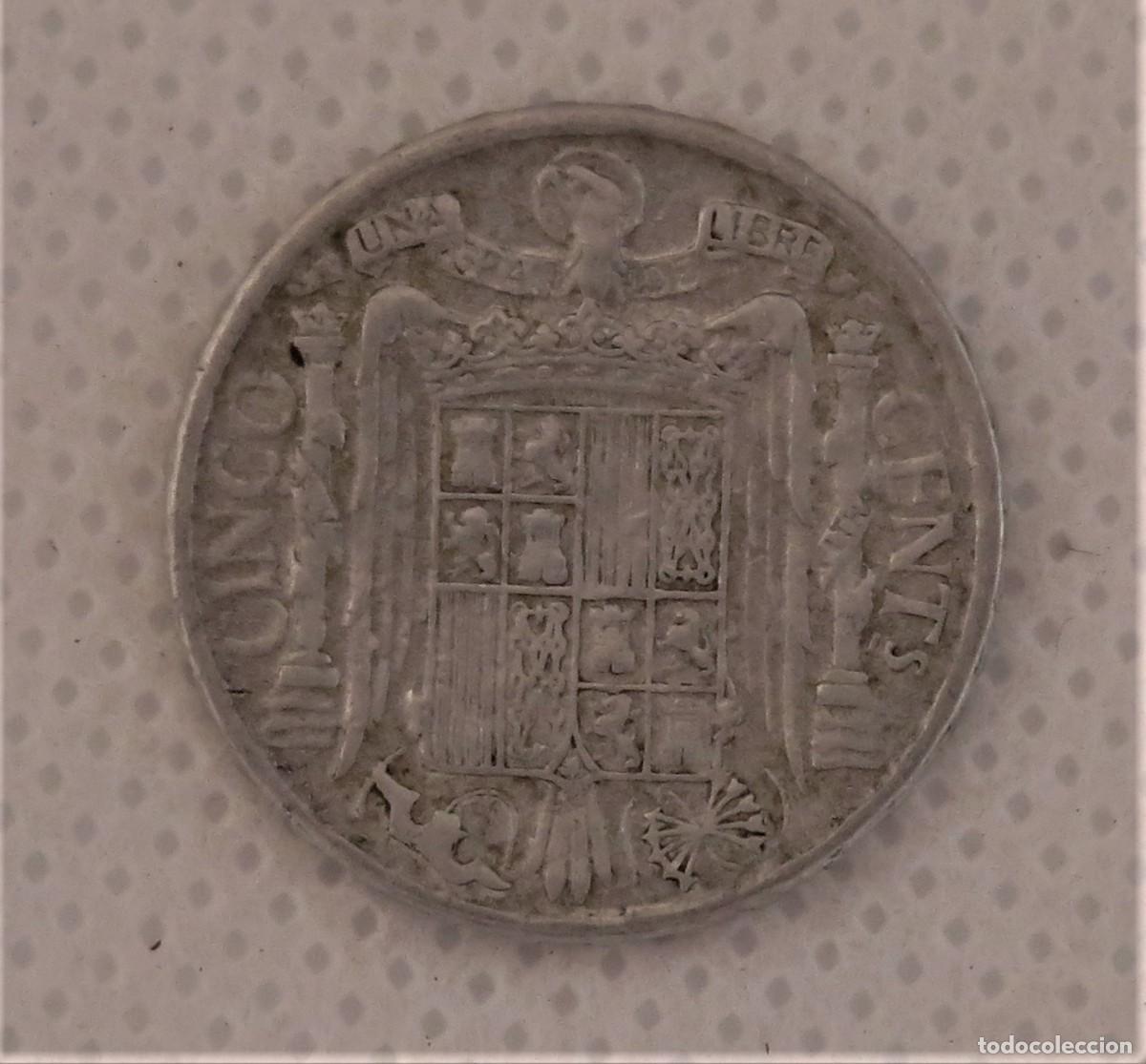 Monedas Franco: Moneda de 5 ctmos. de 1941 - Foto 2