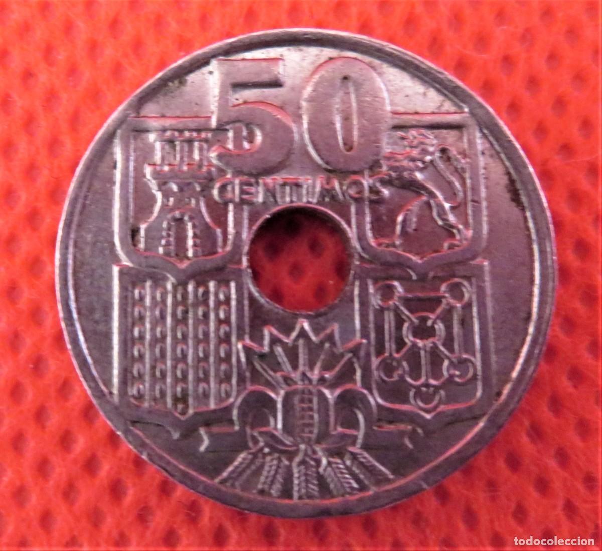 Monedas Franco: Moneda de 50 C&eacute;ntimos de 1963, estrella 65. - Foto 2