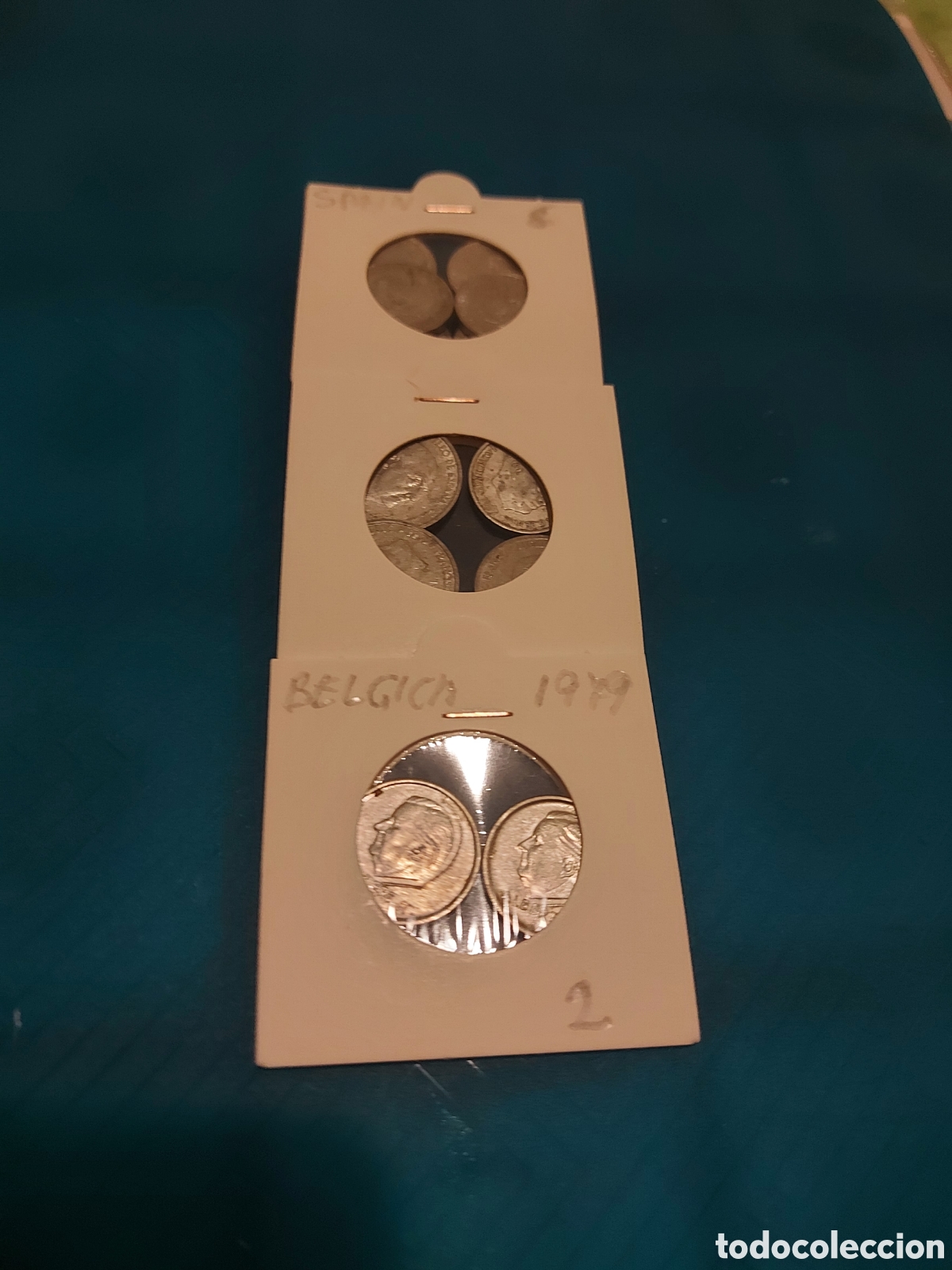 Monedas Franco: 1i0Spain antiguas2Belgi - Foto 1