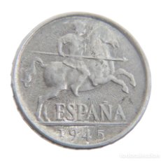 Monedas Franco: 10 CÉNTIMOS 1945. JINETE IBÉRICO. SIN CIRCULAR.