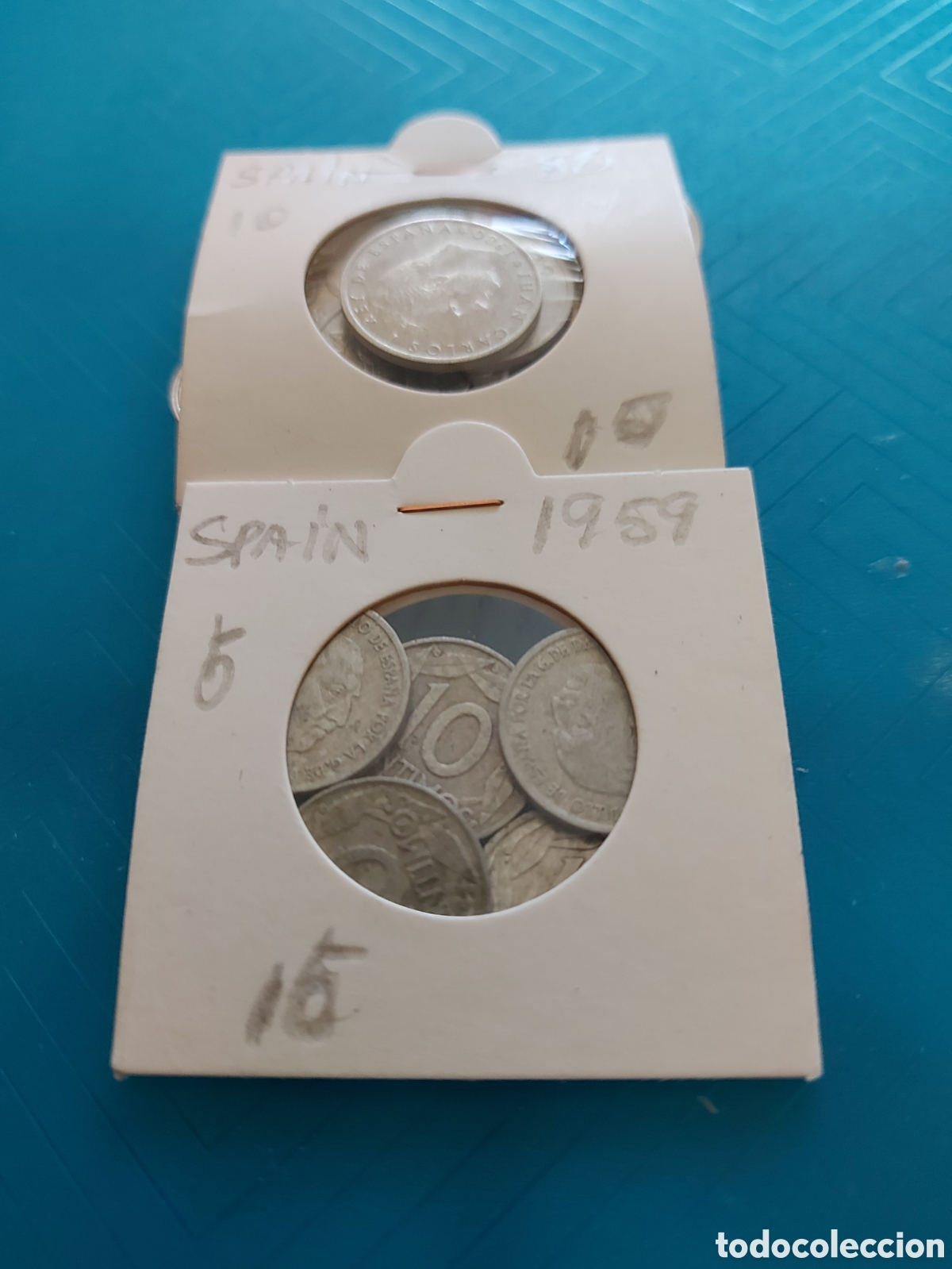 Monedas Franco: 15Spain5 antiguas - Foto 1