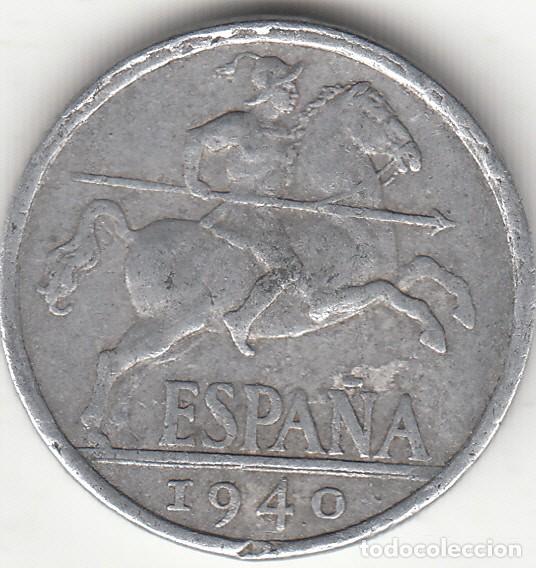 Monedas Franco: ESTADO ESPA&Ntilde;OL: 10 CENTIMOS 1940 - Foto 1