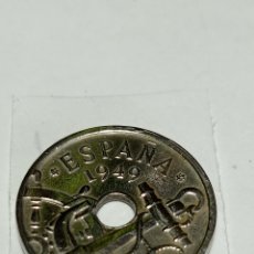Monedas Franco: MONEDA DE 50 CENTIMOS / DEL ESTADO ESPAÑOL - 1949 - *54