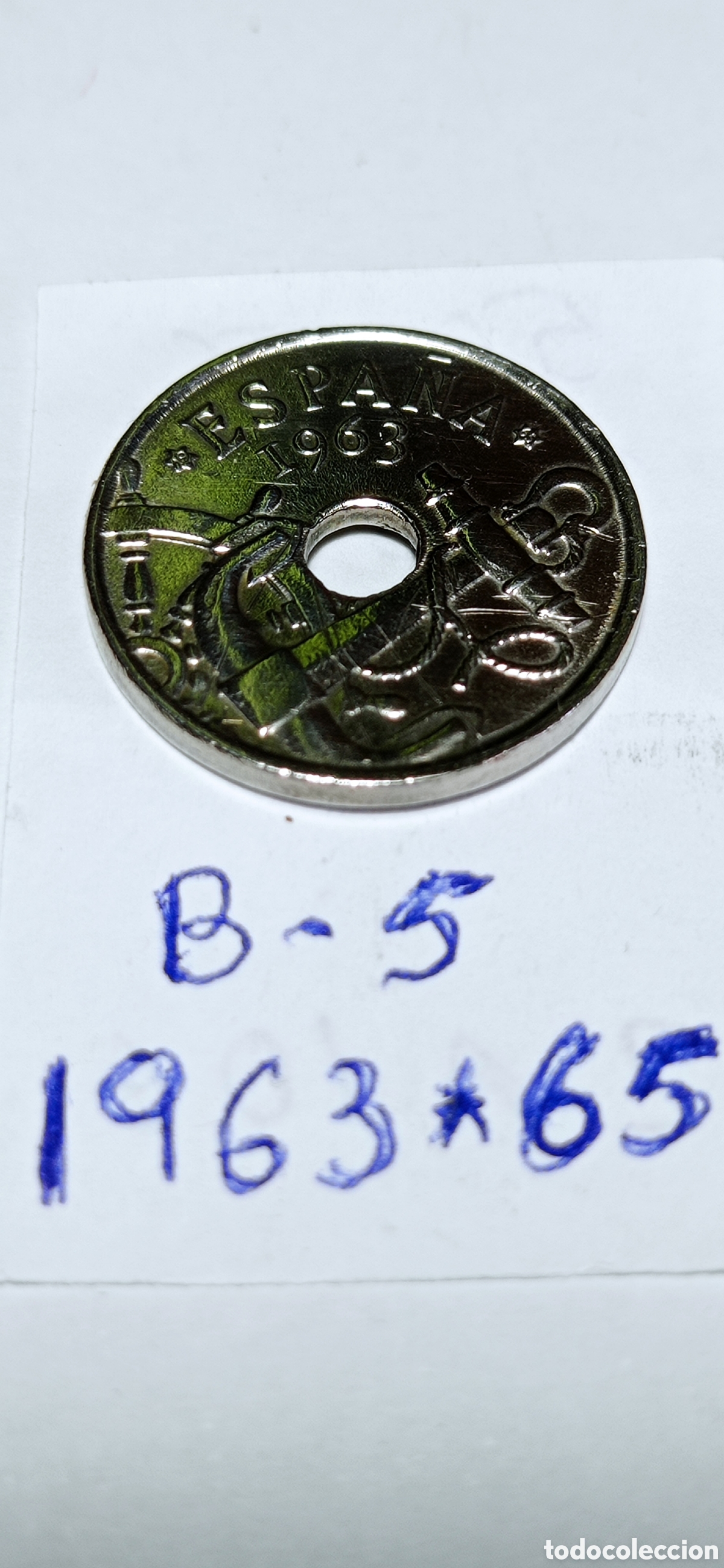 Monedas Franco: MONEDA / DE 50 CENTIMOS / DEL ESTADO ESPA&Ntilde;OL - 1963 - *65 - Foto 1