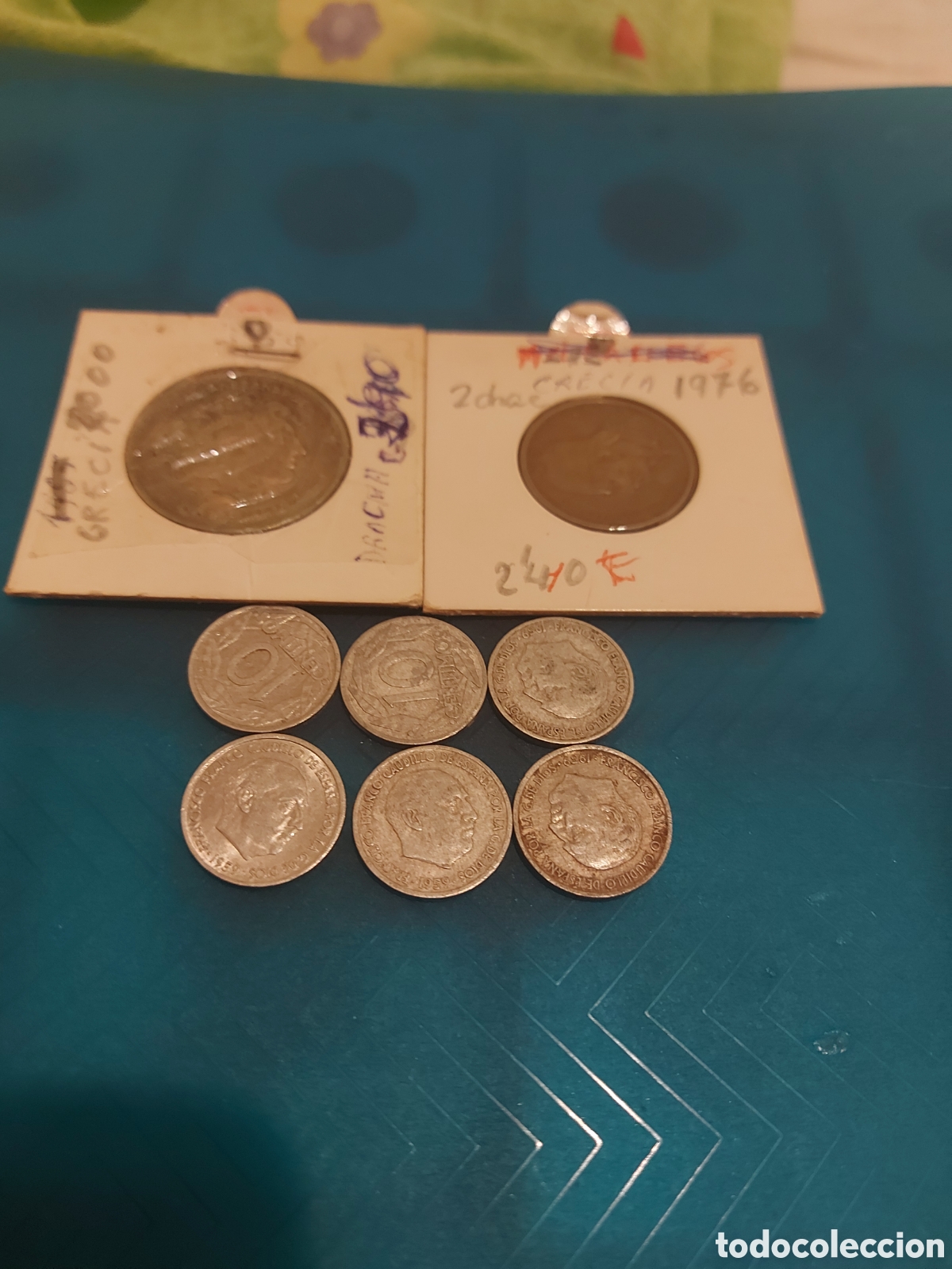 Monedas Franco: 6Spain1959 2Grecia - Foto 1