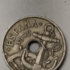 Monedas Franco: MONEDA 50 CENTIMOS ANCLA 1949 ESPAÑA - ESTRELLA 19 51