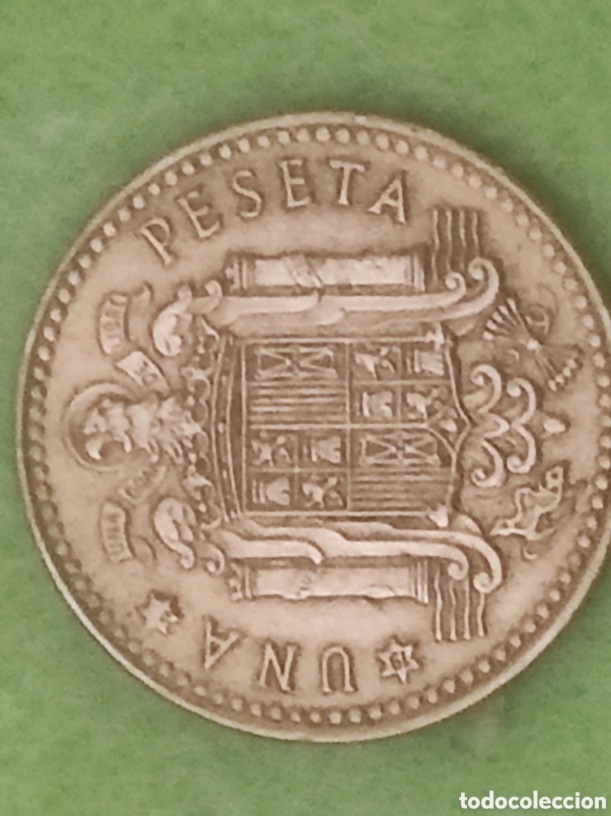 Monedas Franco: Moneda una peseta 1975 - Foto 2