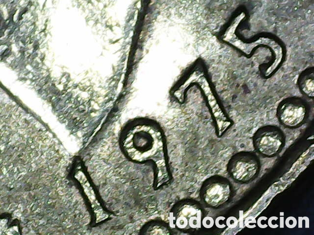 Monedas Franco: Moneda una peseta 1975 - Foto 3