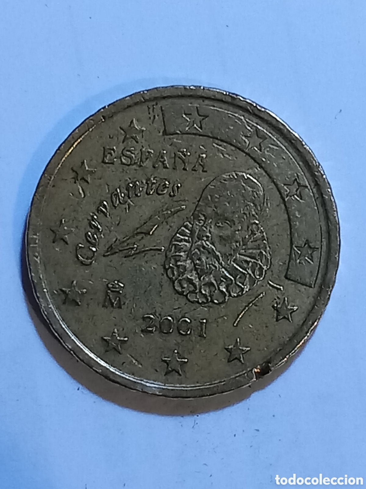 Monedas Franco: Moneda 50 centimos Espa&ntilde;a ERROR - Foto 2