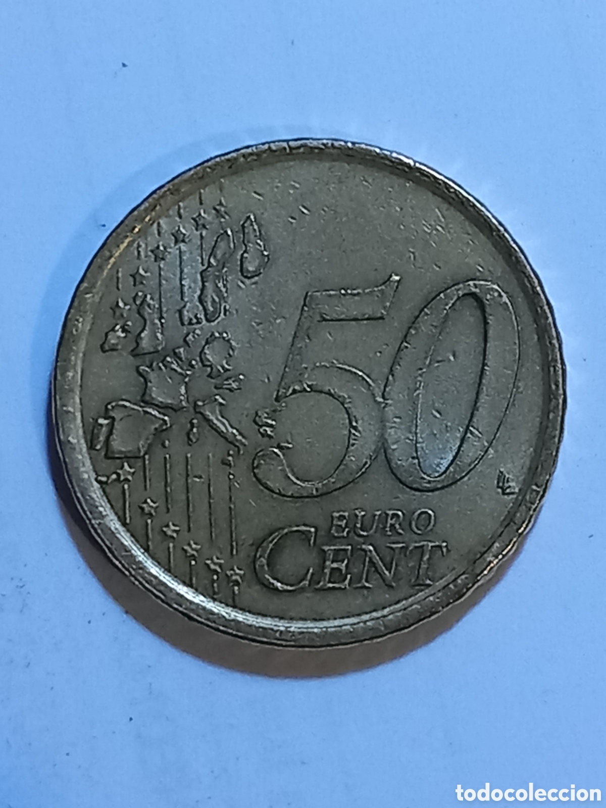 Monedas Franco: Moneda 50 centimos Espa&ntilde;a ERROR - Foto 5