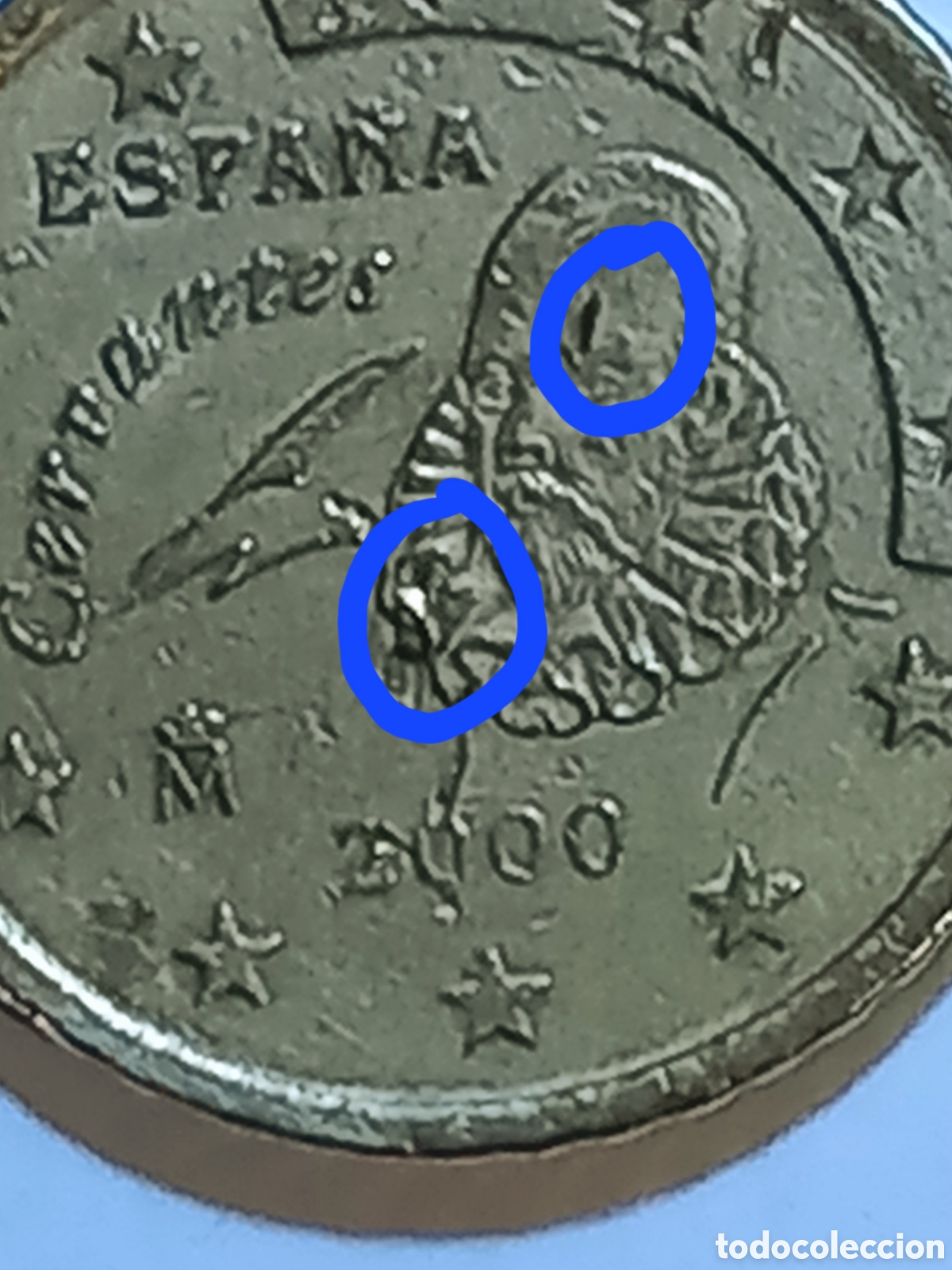 Monedas Franco: Moneda 50 centimos Espa&ntilde;a ERROR 2000 - Foto 1