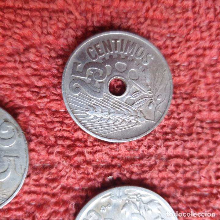 Monedas Franco: CINCO MONEDAS DE 25 CENTIMOS 1925 Y 1927 - Foto 3