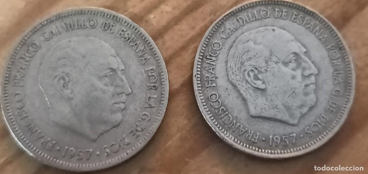 Monedas Franco: MONEDA DE 5 PESETAS 1957 *75 - Foto 1