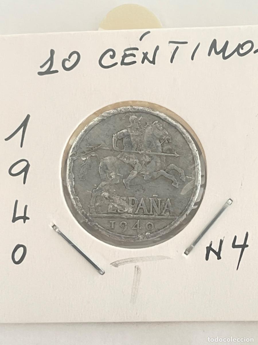 Monedas Franco: 10 CENTIMOS A&Ntilde;O 1940 M - Foto 3