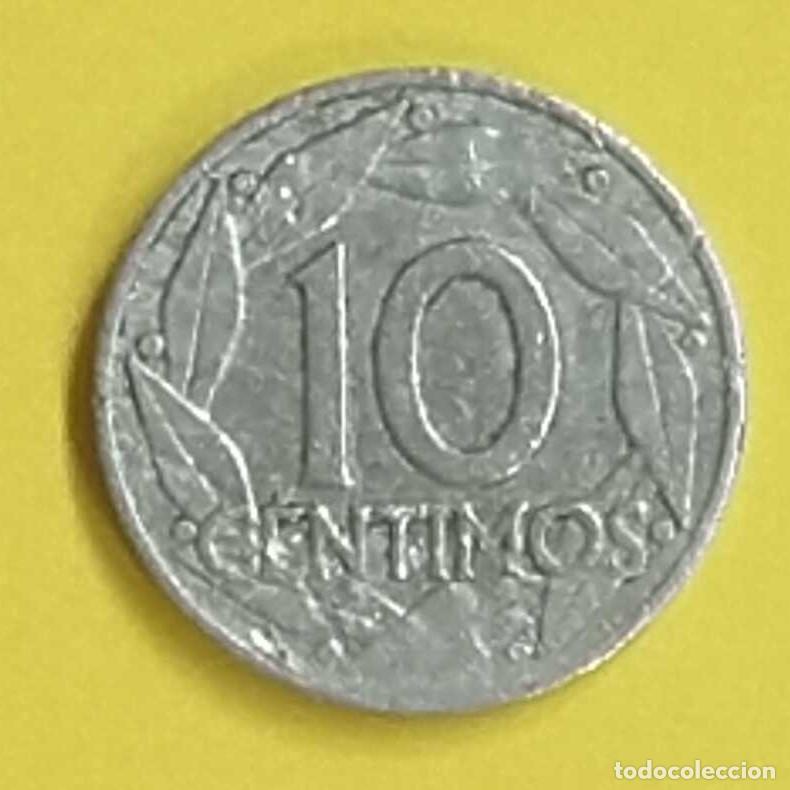 Monedas Franco: 10 c&eacute;ntimos de 1959 ( error de acu&ntilde;aci&oacute;n) - Foto 2