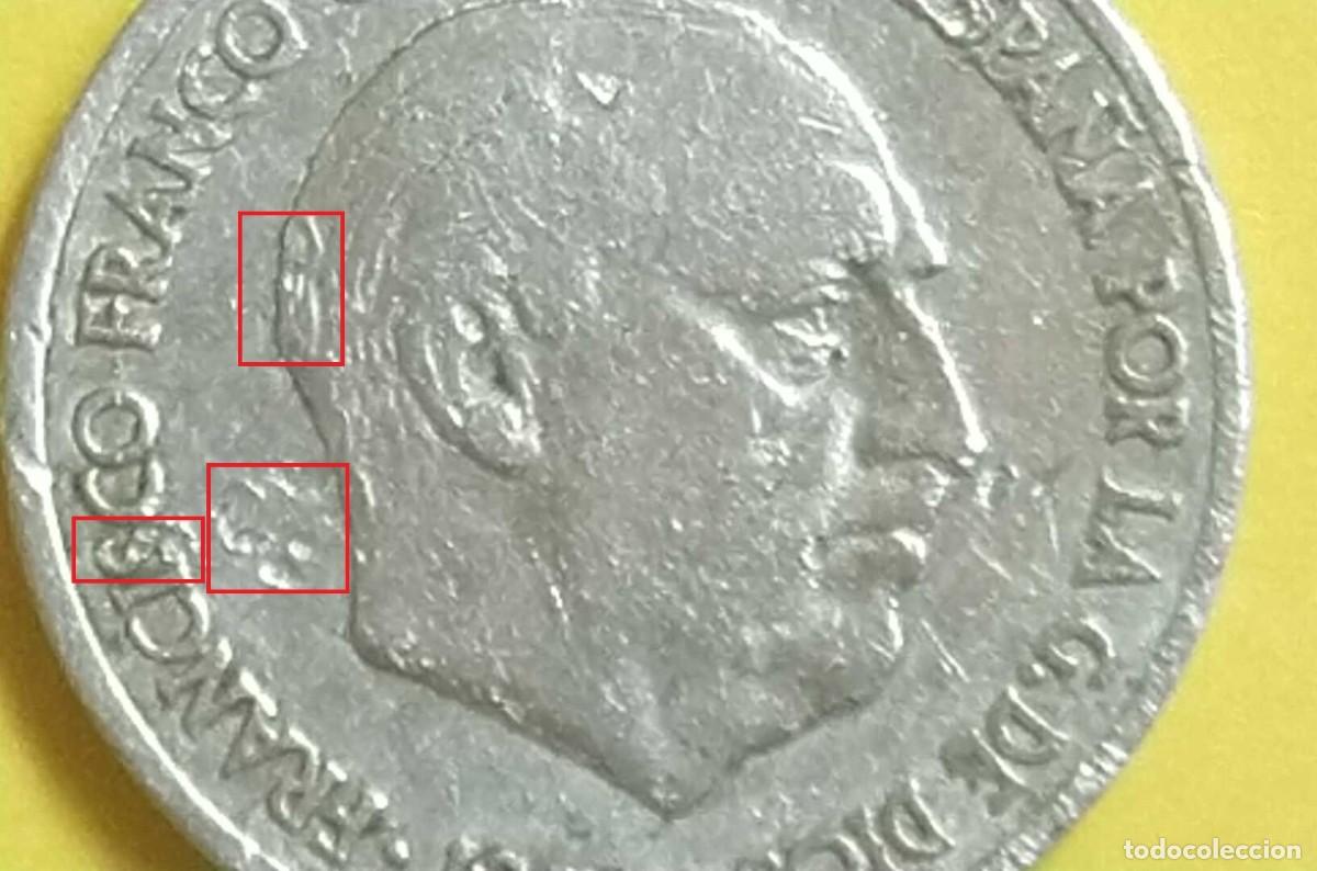 Monedas Franco: 10 c&eacute;ntimos de 1959 ( error de acu&ntilde;aci&oacute;n) - Foto 3