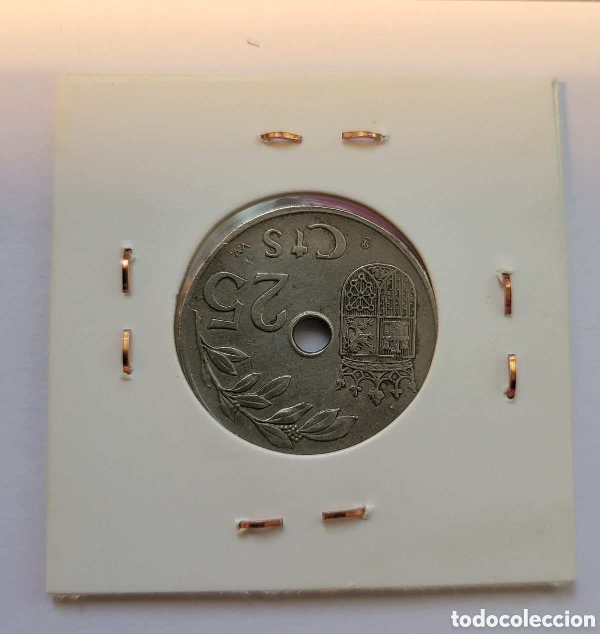 Monedas Franco: MONEDA DE ESPA&Ntilde;A. 1937. 25 c&eacute;ntimos. - Foto 2