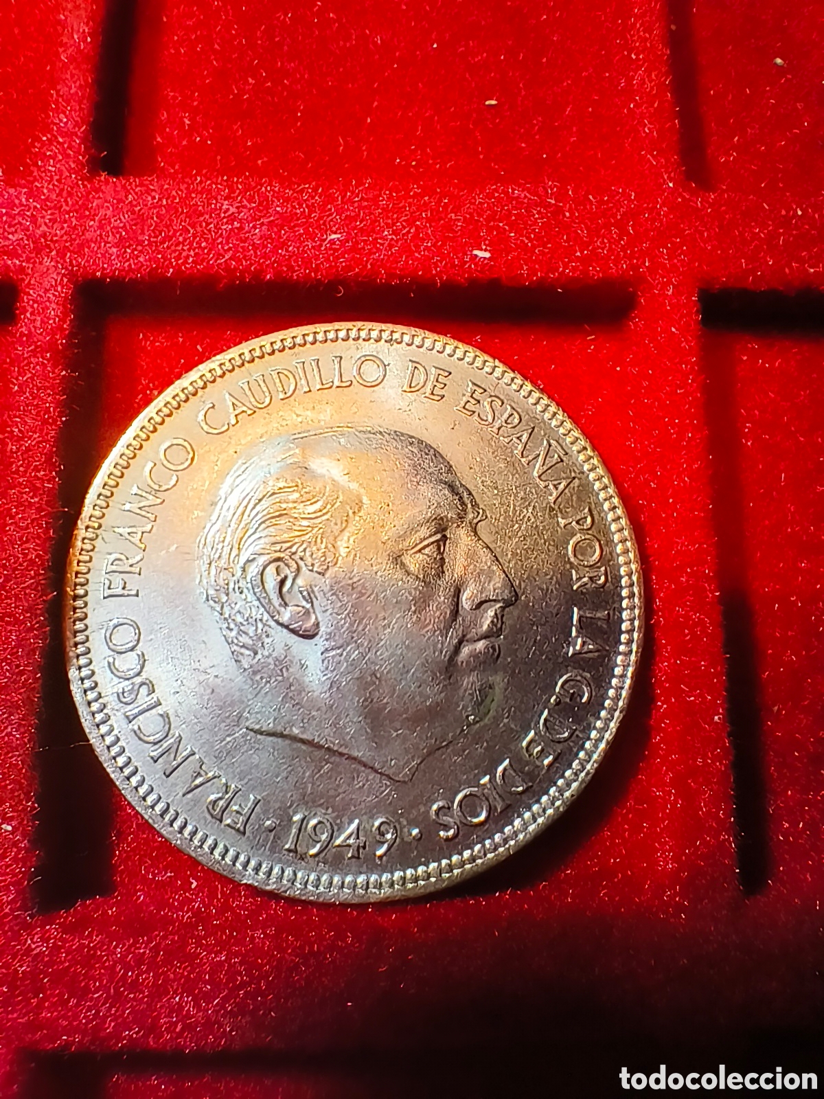 Monedas Franco: 5 pesetas 1949 - Foto 2