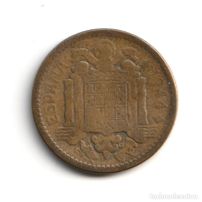 Monedas Franco: Espa&ntilde;a 1 peseta 1944 - Foto 2