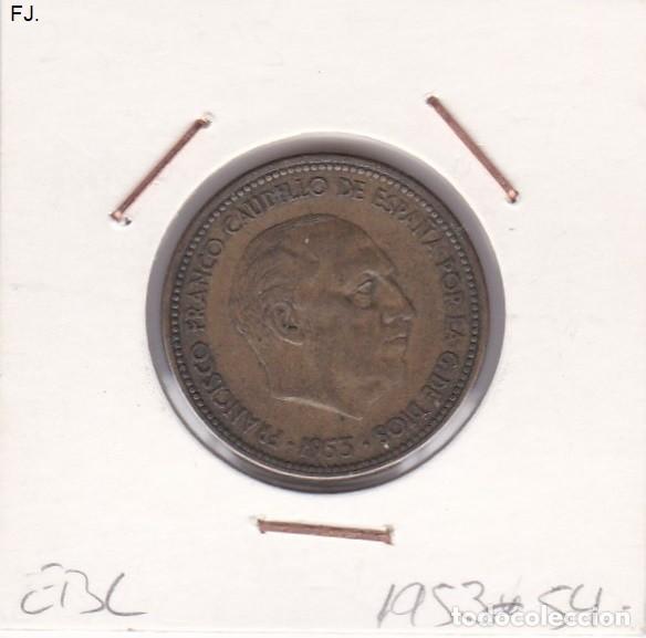 Monedas Franco: Moneda 250 Ptas 1953*54 E Espa&ntilde;ol. Ebc. - Foto 1
