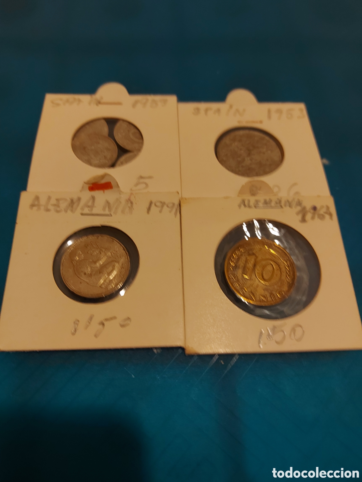Monedas Franco: 6Spain antic2Alemania - Foto 1