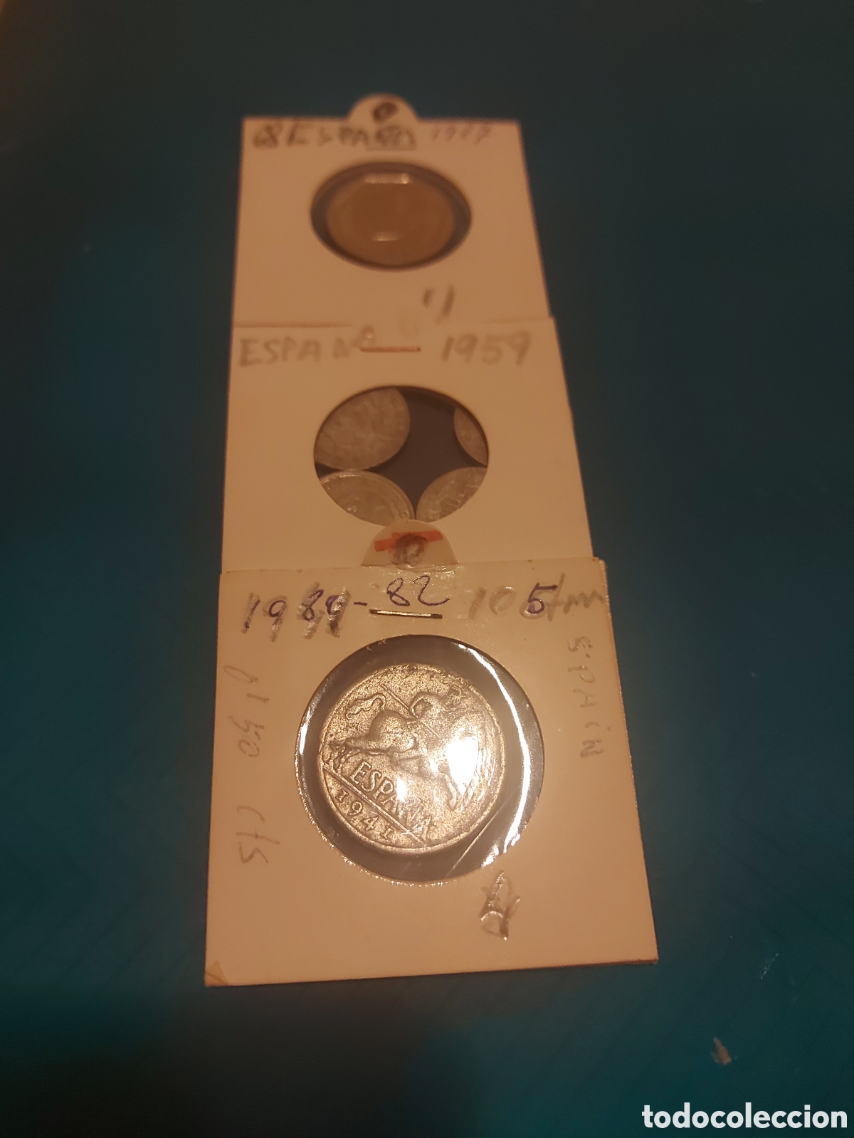 Monedas Franco: 5antiguas y1 mas - Foto 1