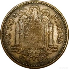 Monedas Franco: Ω ESPAÑA. 2 ½ PESETAS DE 1953 *54. (DICTADURA DE FRANCO). KM# 785. (533).