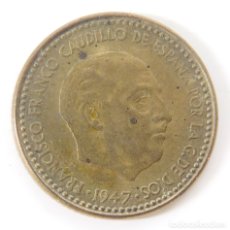 Monedas Franco: 1 PESETA 1947 ESTRELLA 54. EBC. ESCASA EN ESTE ESTADO.